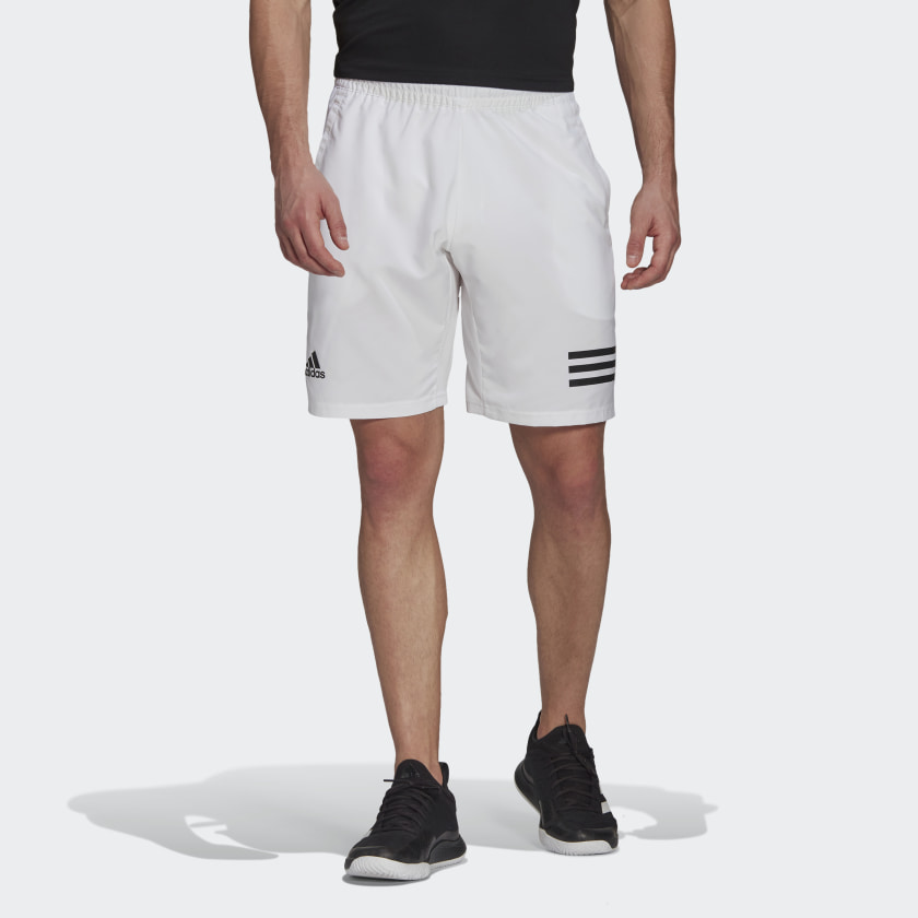 PANTALON CORTO ADIDAS CLUB 3STR WHITE/BLACK