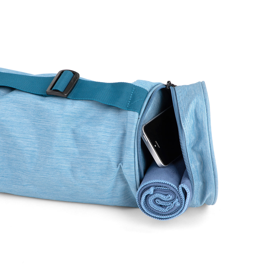  Muka Bolsa grande de lona con soporte para esterilla de yoga,  bolsa de almacenamiento de hombro para yoga, pilates, ejercicios, playa,  color gris : Deportes y Actividades al Aire Libre