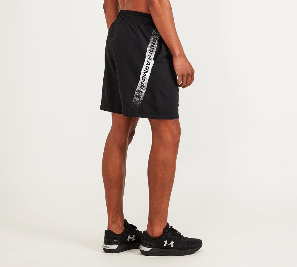 PANTALONES Men's UA Woven Graphic Shorts black