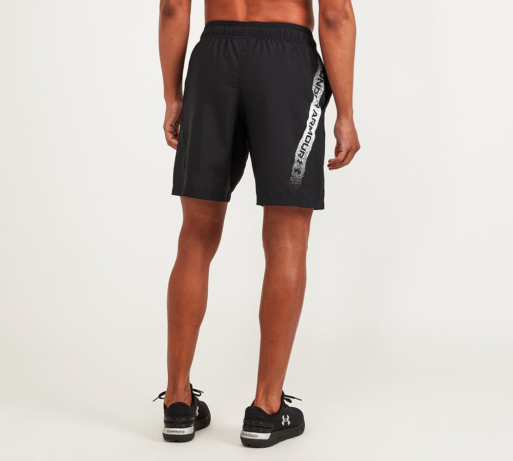 PANTALONES Men's UA Woven Graphic Shorts black