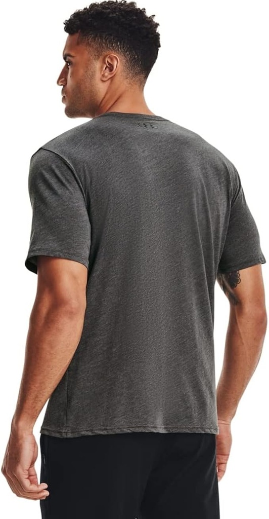 Camiseta UA Sportstyle con logotipo a la izquierda del pecho para hombre gris