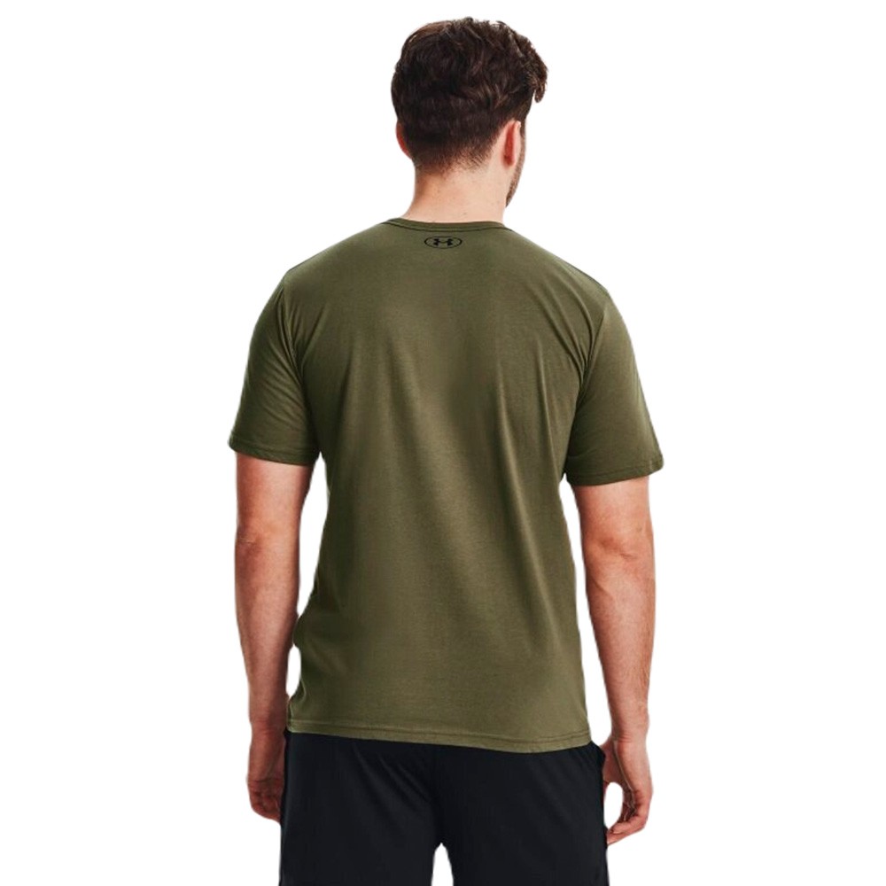 Camiseta UA Sportstyle con logotipo a la izquierda del pecho VERDE