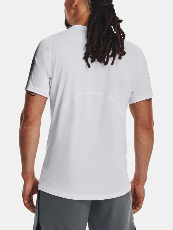 camiseta under armour UA HG Armor Nov ajustado SS blanco