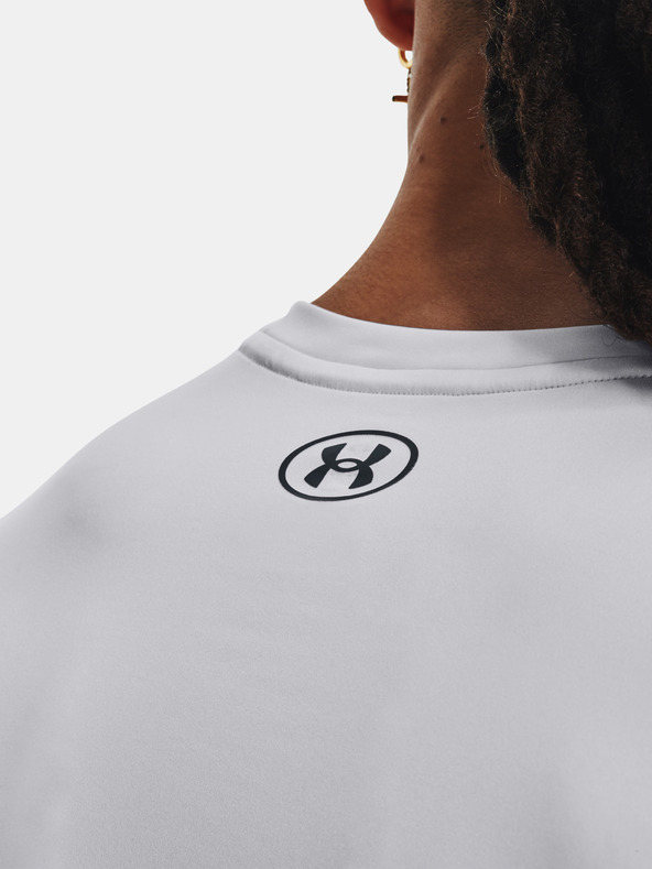 camiseta under armour UA HG Armor Nov ajustado SS blanco