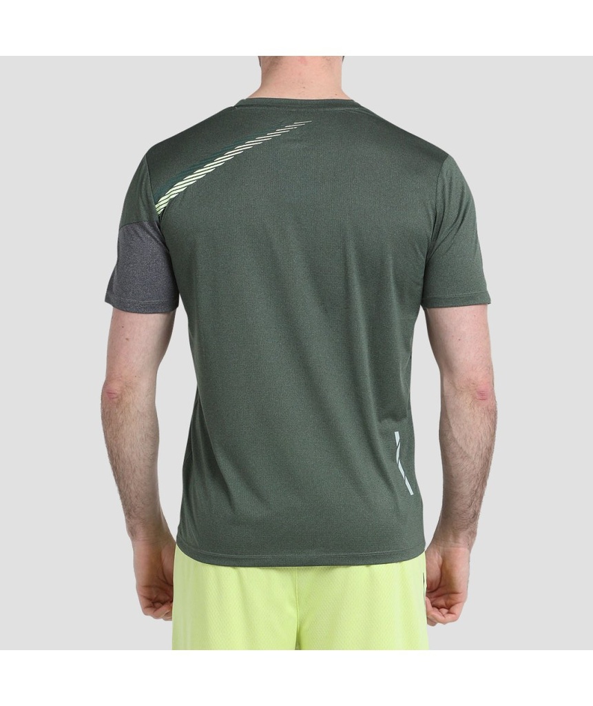 CAMISETA BULLPADEL LETRA VERDE OLIVA VIGORE