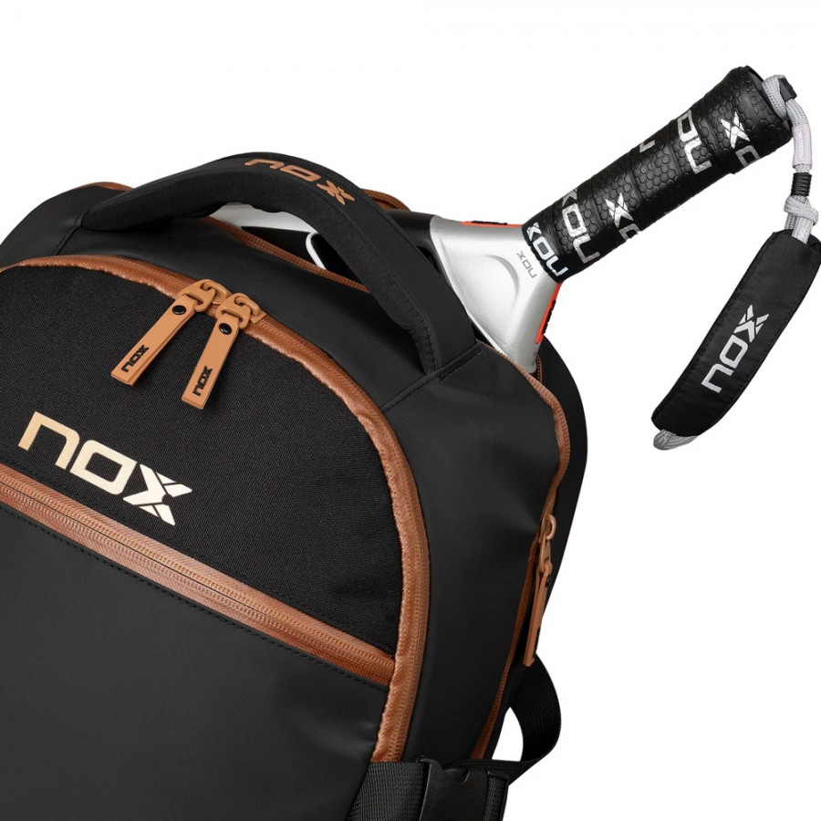 Mochila Nox Luxury Open Series negra marron