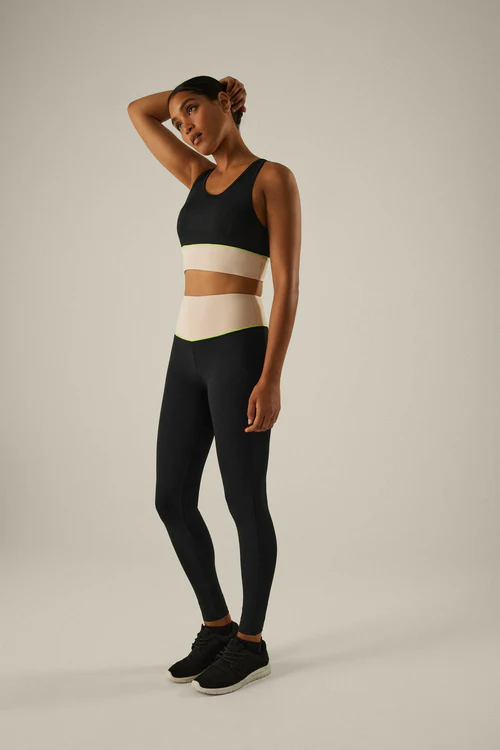 LEGGINS DEPORTIVOS PLATINA ANCHA BLACK YM