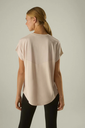 Camiseta deportiva detalles tul espalda BEIGE YM