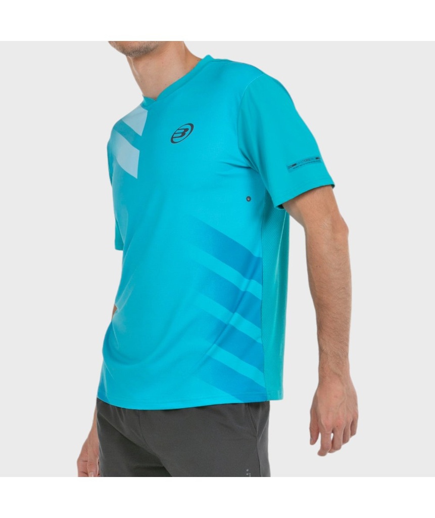 CAMISETA BULLPADEL MARON TURQUESA