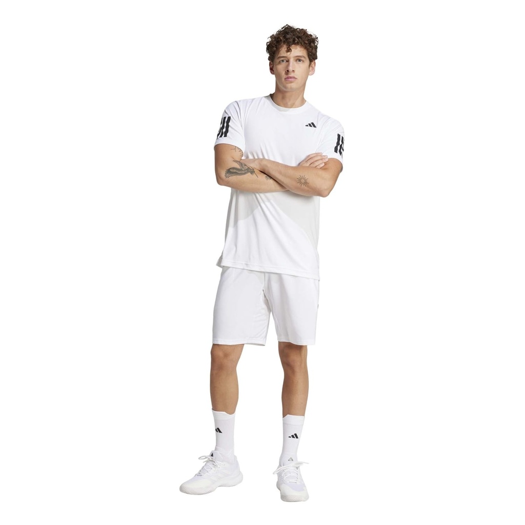 PANTALON CORTO ADIDAS TENIS CLUB 3STR BLANCO