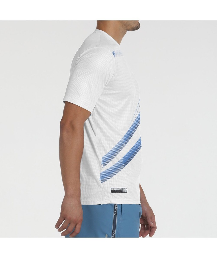 CAMISETA BULLPADEL BEQUE BLANCO