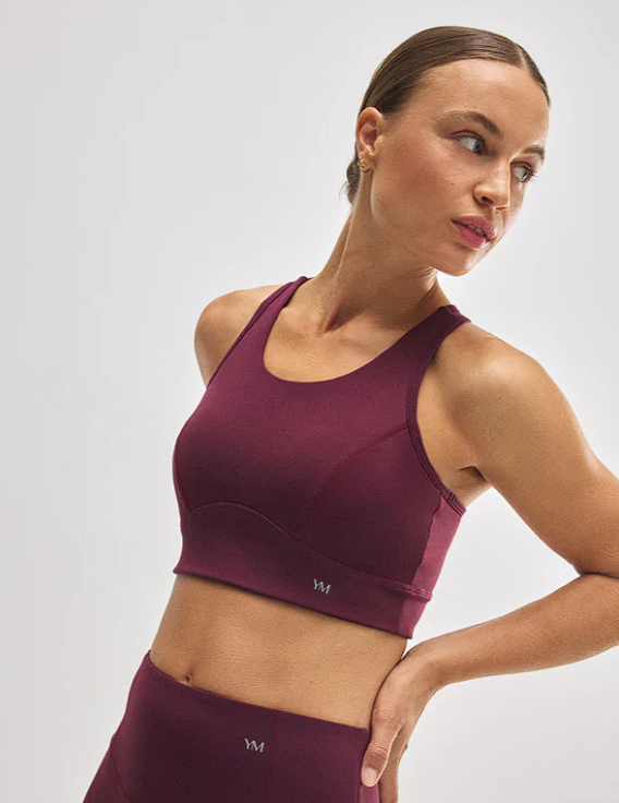Sujetador deportivo YSABEL MORA burdeos