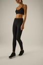 Leggings deportivo efecto vientre plano bolsillos laterales negro YM