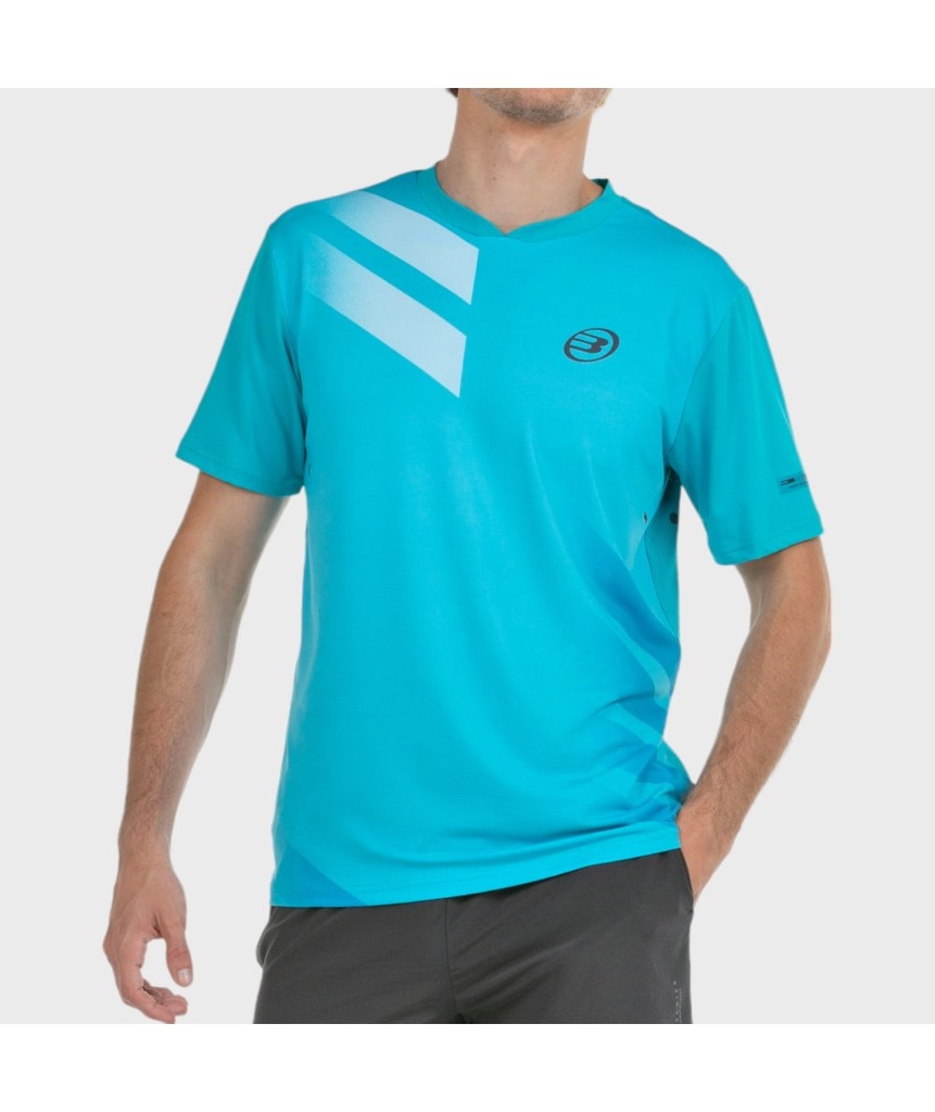 CAMISETA BULLPADEL MARON TURQUESA