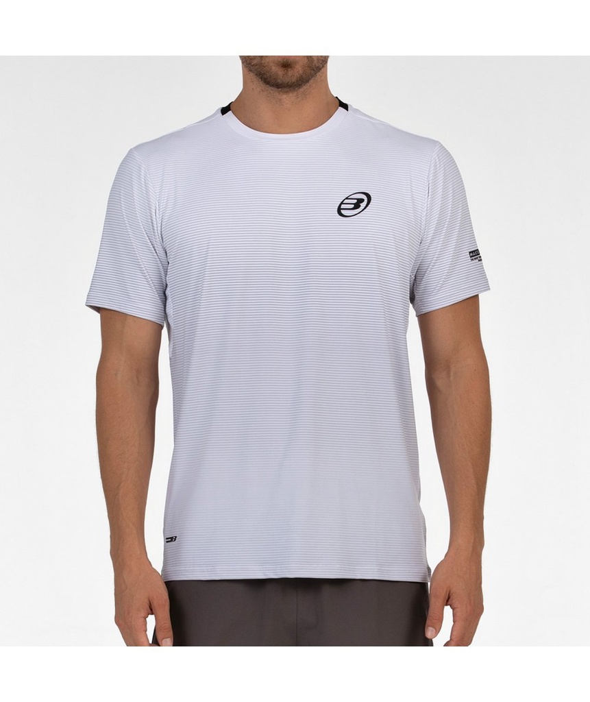 CAMISETA BULLPADEL MUSICA BLANCO
