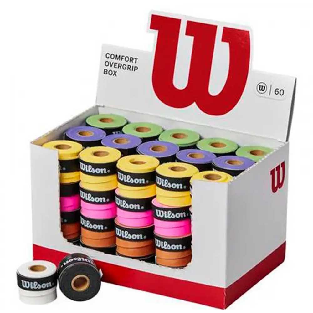 CAJA DE OVERGRIPS COLORES WILSON 60unid.