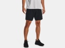 Shorts UNDER ARMOUR tejidos con gráfico UA para hombre blanco.