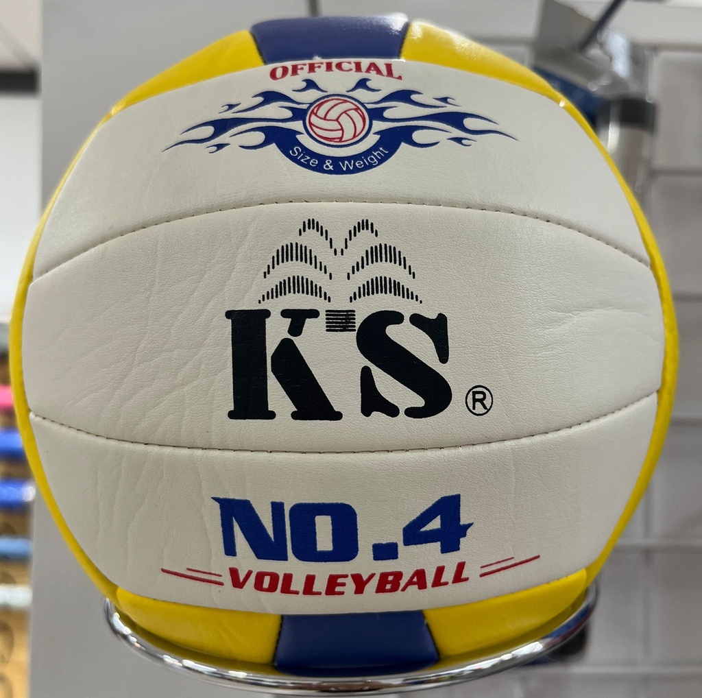 BALÓN VOLEIBOL KS Nº 4, PU BLC/AZ