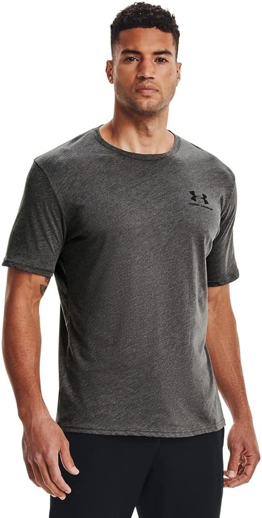 Camiseta UA Sportstyle con logotipo a la izquierda del pecho gris