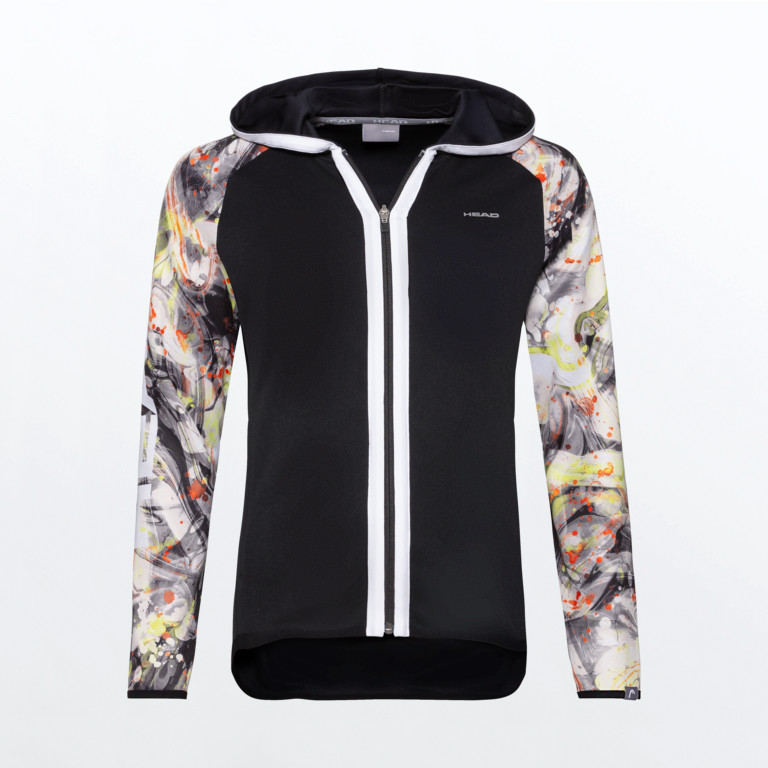 CHAQUETA HEAD ACTION Hoodie FZ W black/caleido