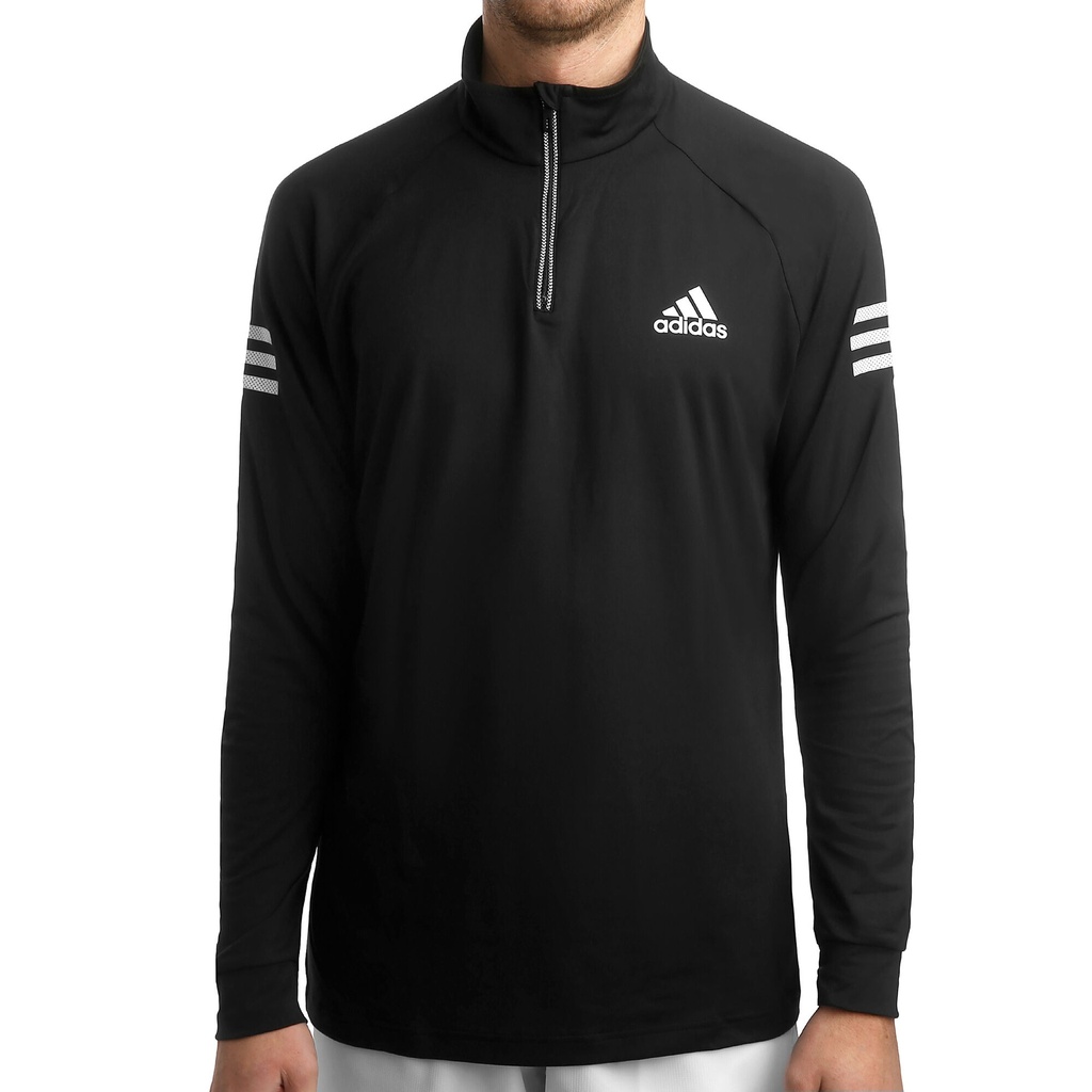 ADIDAS SUDADERA CLUB MIDLAYER BLACK WHITE