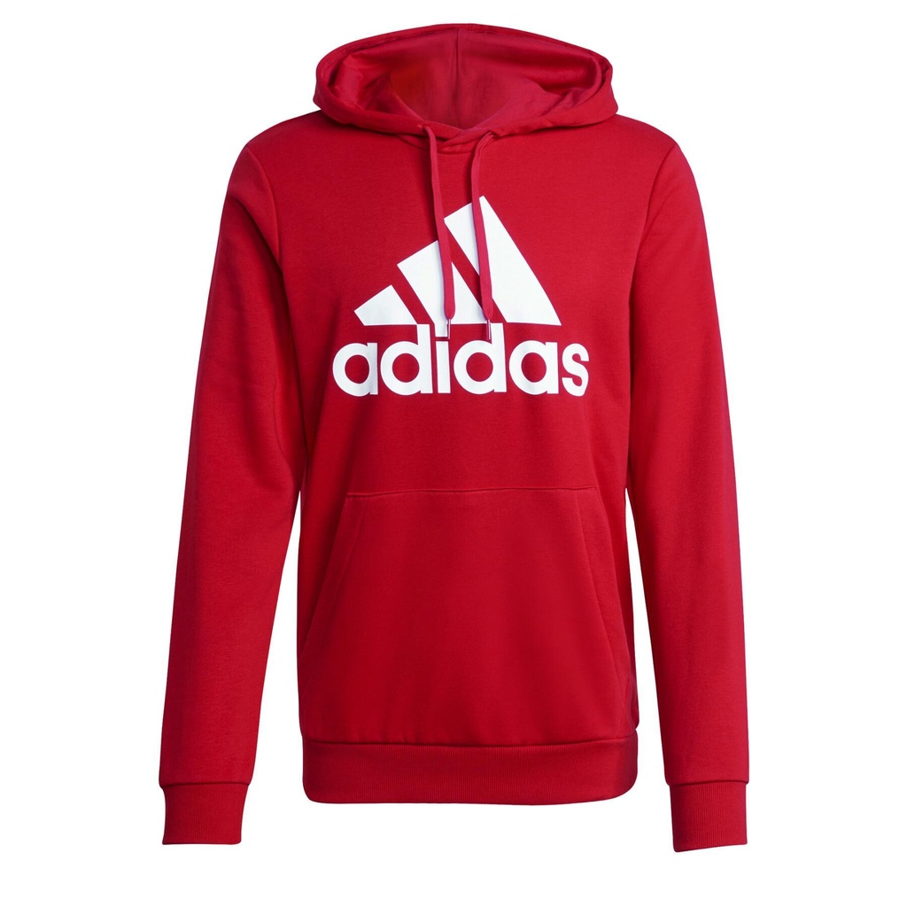 SUDADERA ADIDAS M BL FT HD SCARLE/WHITE