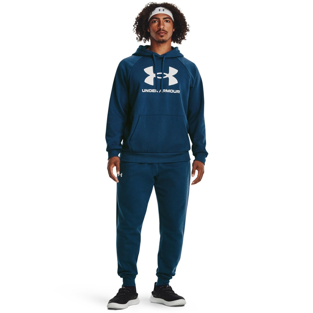 SUDADERA UNDER ARMOUR UA RIVAL FLEECE LOGO AZUL