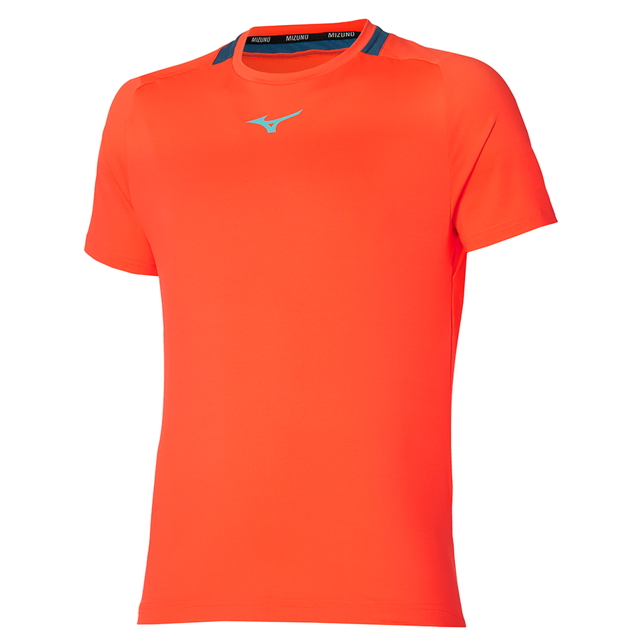 camiseta mizuno naranja